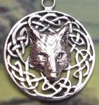 Celtic Knot Wolfs Head Celtic Jewelry Pendant