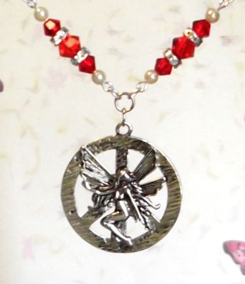 Ruby Peace Fairy Necklace