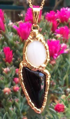 Dark Lady Black Onyx Gemstone Necklace