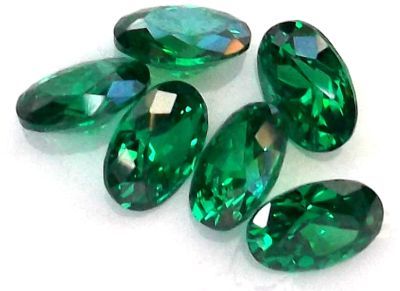 Emerald (lab Created) Faceted Gemstone
