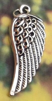 Large Angel Wing - Left Jewelry Pendant