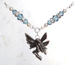 Aquamarine Happiness Fairy Necklace