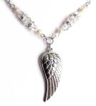 Aurora Borealis Angel Wing Necklace
