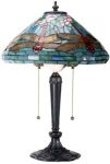 Dragonfly Art Glass Lamp