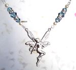 Light Sapphire Good Luck Fairy Necklace