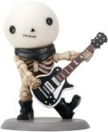 Rockstar Lucky On Guitar Boy Skeleton Statue