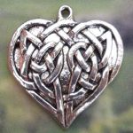 Celtic Devoted Love Heart Jewelry Pendant