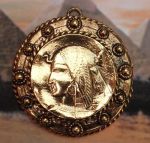 Egyptian Queen Cleopatra Medallion Pendant