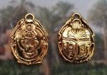 Ornate Double-Sided Egyptian Scarab Pendant