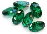 Emerald (lab Created) Faceted Gemstone