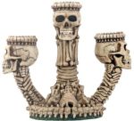 Ossuary Skeleton Triple Candleholder