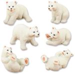 Polar Bear Statues  (Set of 6)