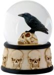 Raven On Skull Waterglobe (65mm)