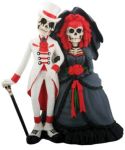 Day Of The Dead Wedding Couple Skeleton Statue