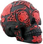 Day Of The Dead Tattoo Red Sugar Skull Statue